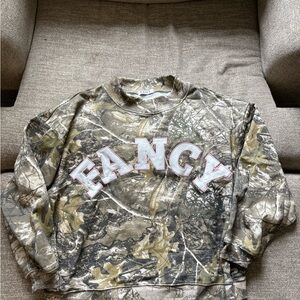 FANCY Camouflage Mockneck Sweatshirt with pink